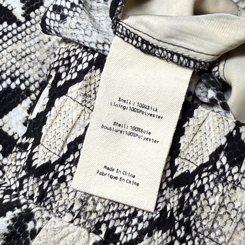 L'AGENCE Snakeskin Wide-Leg Pants (small) - Picture 6 of 6